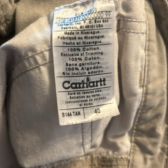 Carhartt tan cargo shorts size 40 - Picture 7 of 7